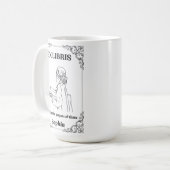 Mug Journal de lecture personnalisé Dark Academia Ex L (Devant gauche)