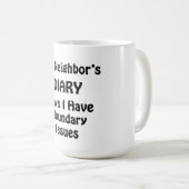 Mug Journal de mon voisin (Devant droit)