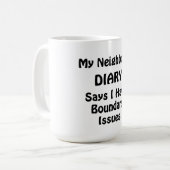 Mug Journal de mon voisin (Devant gauche)