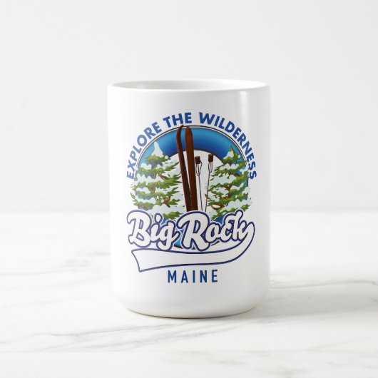 Mug Journal de voyage de ski Big Rock Maine (Centre)