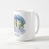 Mug Journal de voyage de ski Big Rock Maine (Devant droit)