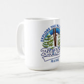 Mug Journal de voyage de ski Big Rock Maine (Devant gauche)