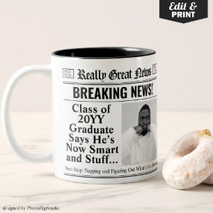 Mug journal personnalisé Funny Graduation Mug