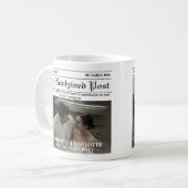 Mug Journal Photo de mariage heureux (Devant gauche)