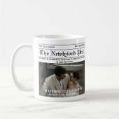 Mug Journal Photo de mariage heureux (Gauche)