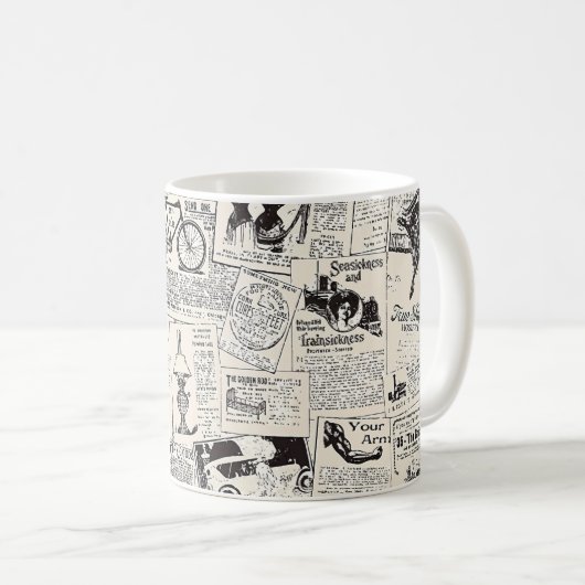 Mug Journal vintage (Devant droit)