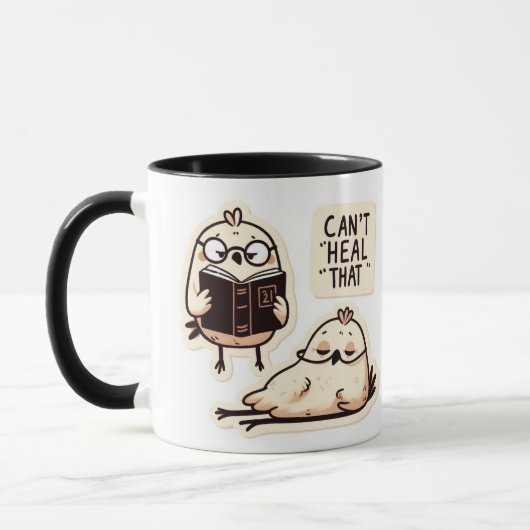 Mug Journalisation de mignons poulets - "Can't Heal Th (Gauche)