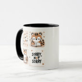 Mug Journalisation Des Tigres Adorables - "Désolé, Pas (Devant gauche)