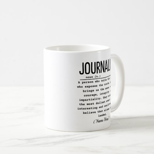 Mug Journaliste (Devant droit)