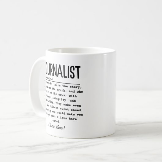 Mug Journaliste (Devant gauche)