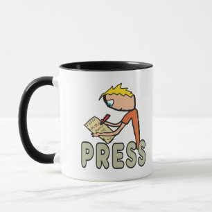 Mug Journaliste Reporter de presse