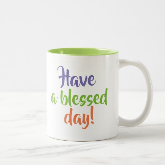 mug "Journée bénie" (Droit)