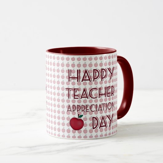 Mug Journée d'appréciation de l'enseignant (Devant droit)