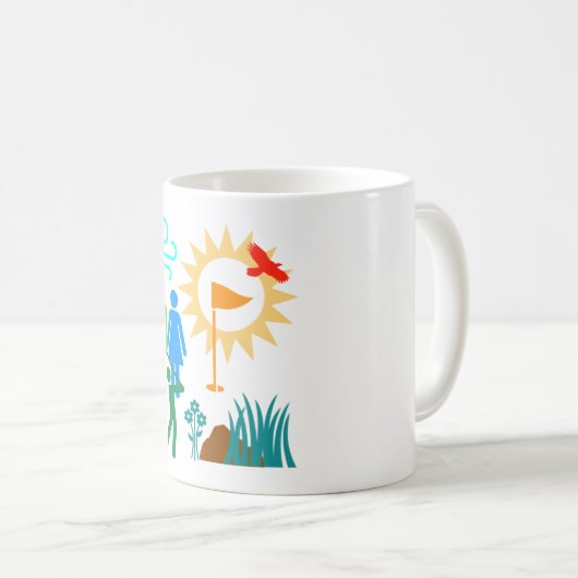 Mug Journée de golf (Devant droit)