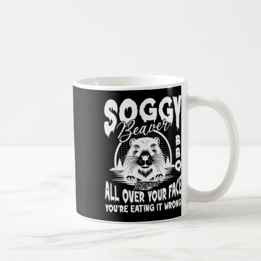 Mug Journée de grillades avec castor - Collection de b (Droite)