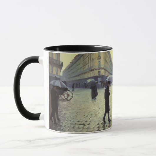 Mug Journée de la Pluie de Paris par Gustave Caillebot (Gauche)