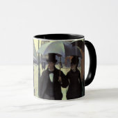 Mug Journée de la Pluie de Paris par Gustave Caillebot (Devant droit)