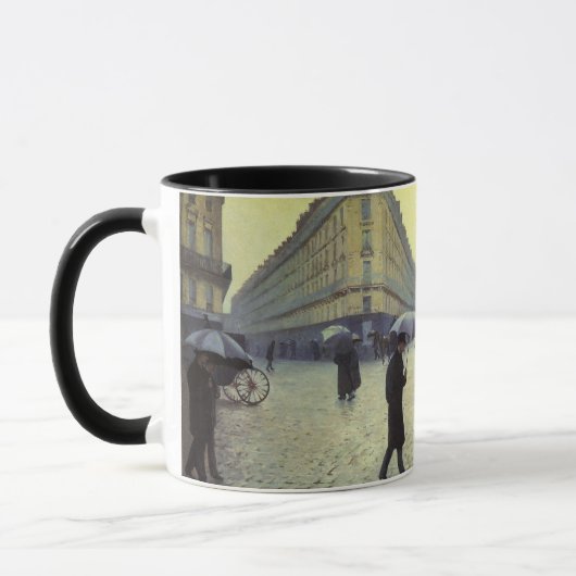 Mug Journée de la Pluie de Paris par Gustave Caillebot (Gauche)