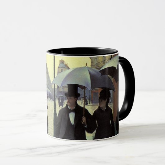 Mug Journée de la Pluie de Paris par Gustave Caillebot (Devant droit)