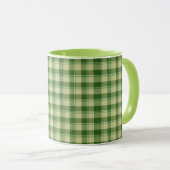 Mug Journée de la Saint Patrick à Plaid Vert (Devant droit)