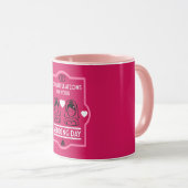 Mug Journée de mariage des filles gays (Devant droit)