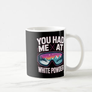 Mug Journée de neige pour hommes et femmes. Ski drôle