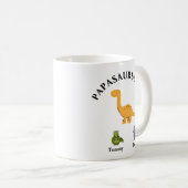Mug Journée de paternité cadeau papasaure mok (Devant droit)