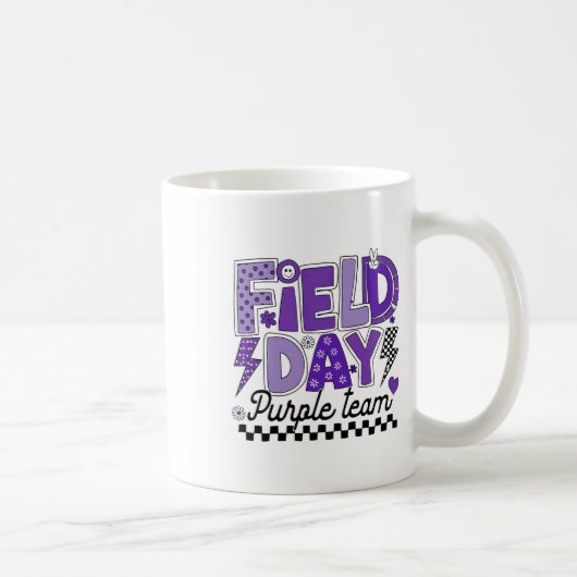 Mug Journee de terrain Équipe couleur violette Équipe (Droite)