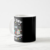 Mug Journée de test drôle chat stressé enseignant élèv (Devant gauche)