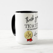 Mug Journée des enseignants | Appréciation de l'enseig (Devant gauche)