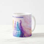 Mug Journée des femmes de l'aquarelle Abstraite (Devant droit)
