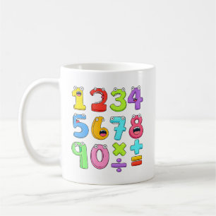 Mug Journée des nombres Conception de nombres colorés