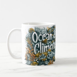 Mug Journée des océans - Océan et climat Texte avec co