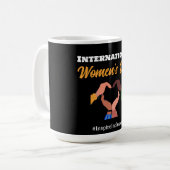 Mug Journée internationale de la femme 2025 inclusion  (Devant gauche)