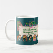 Mug Journée internationale de la femme 8 mars Floral (Gauche)