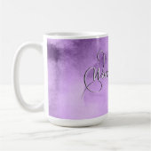 Mug Journée internationale de la femme - Aquarelle vio (Gauche)