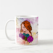 Mug Journée Internationale de la Femme Auburn Cheveux  (Gauche)