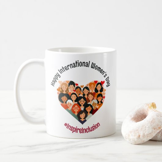 Mug Journée internationale de la femme | IWD 8 mars | (Avec donut)