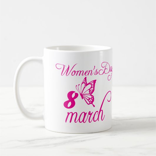 Mug Journée internationale des femmes, 8 mars (Gauche)