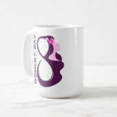 Mug Journée internationale des femmes 8 mars (Devant gauche)