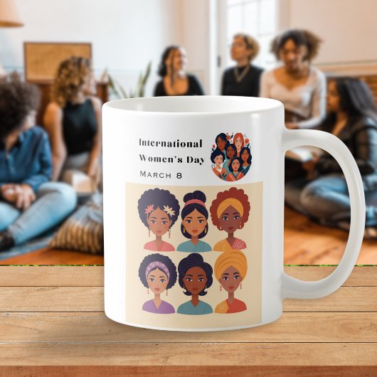 Mug Journée internationale des femmes, image du 8 mars
