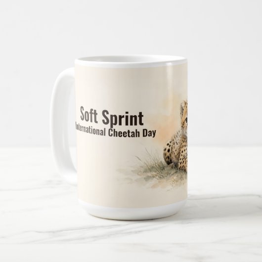Mug Journée internationale du guépard Soft Sprint (Devant gauche)