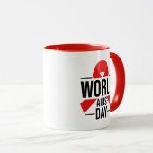 Mug Journée mondiale de la lutte contre le sida | Sens (Devant droit)