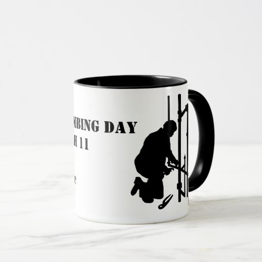 Mug Journée mondiale de la plomberie (Devant droit)