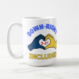 Mug Journée mondiale de la trisomie 21 : Inclus en bas