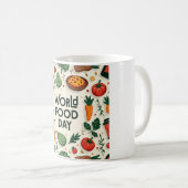 Mug "Journée mondiale de l'alimentation" "Une jour (Devant droit)