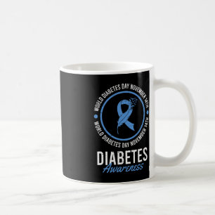 Mug Journée Mondiale du Diabète Novembre Maladie Sensi