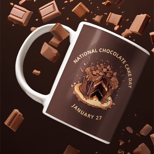 Mug Journée nationale décadente du gâteau au chocolat