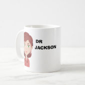 Mug Journée personnalisée de médecin avatar (Devant gauche)