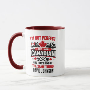 Mug Journée personnalisée du drapeau du Canada Canad